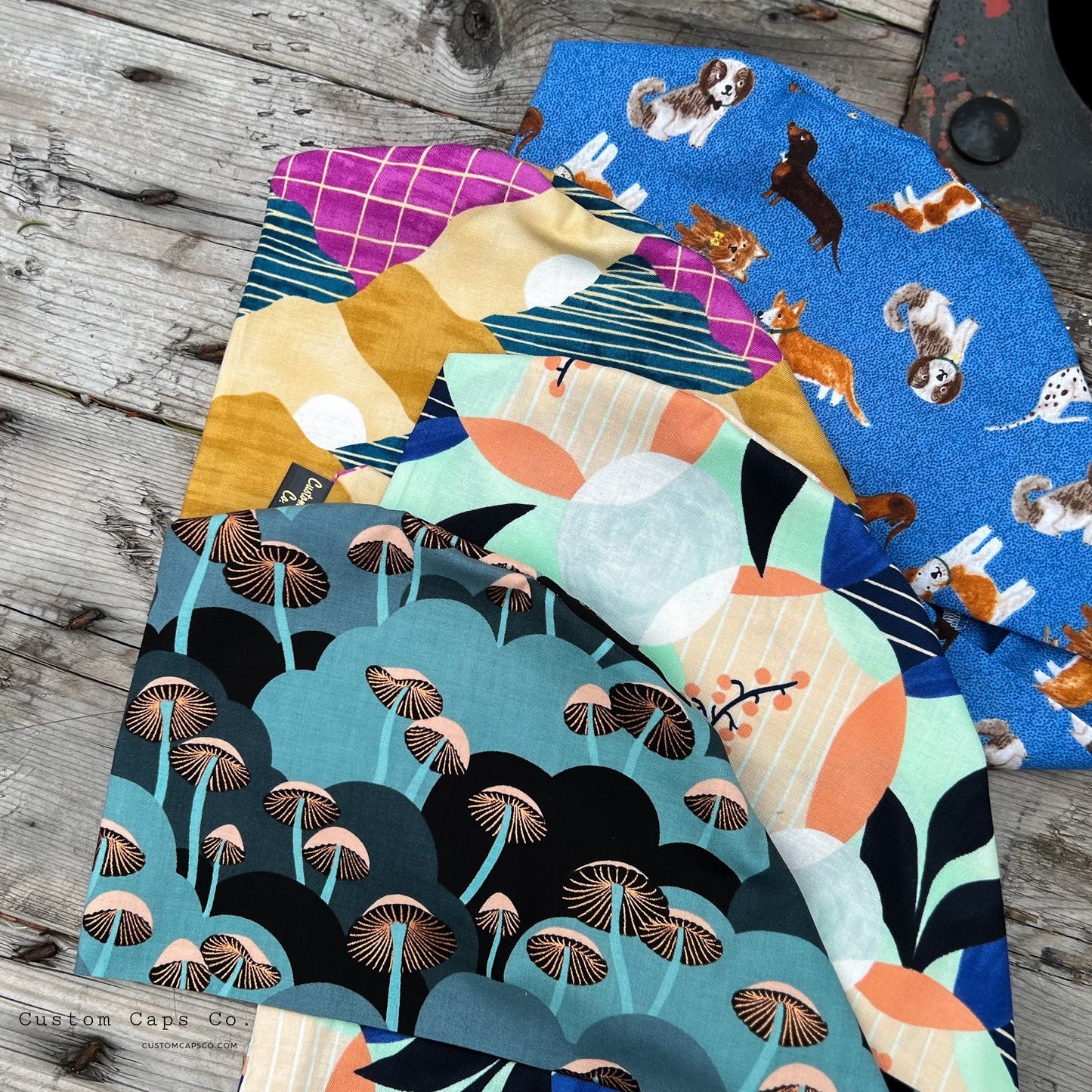 Dogs on Denim Blue | Pixie