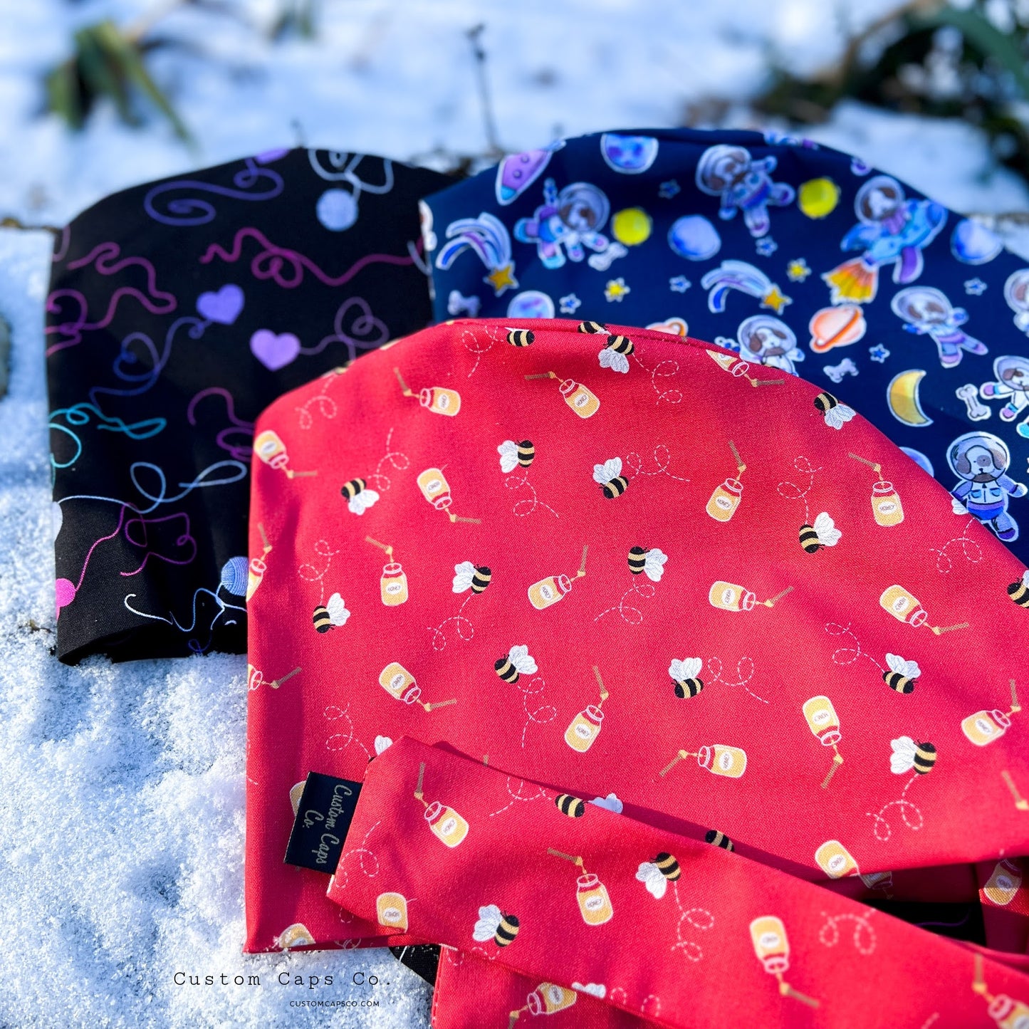 Space Puppies on Navy | Pixie