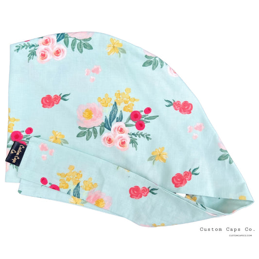Tiny Florals on Mint | Pixie