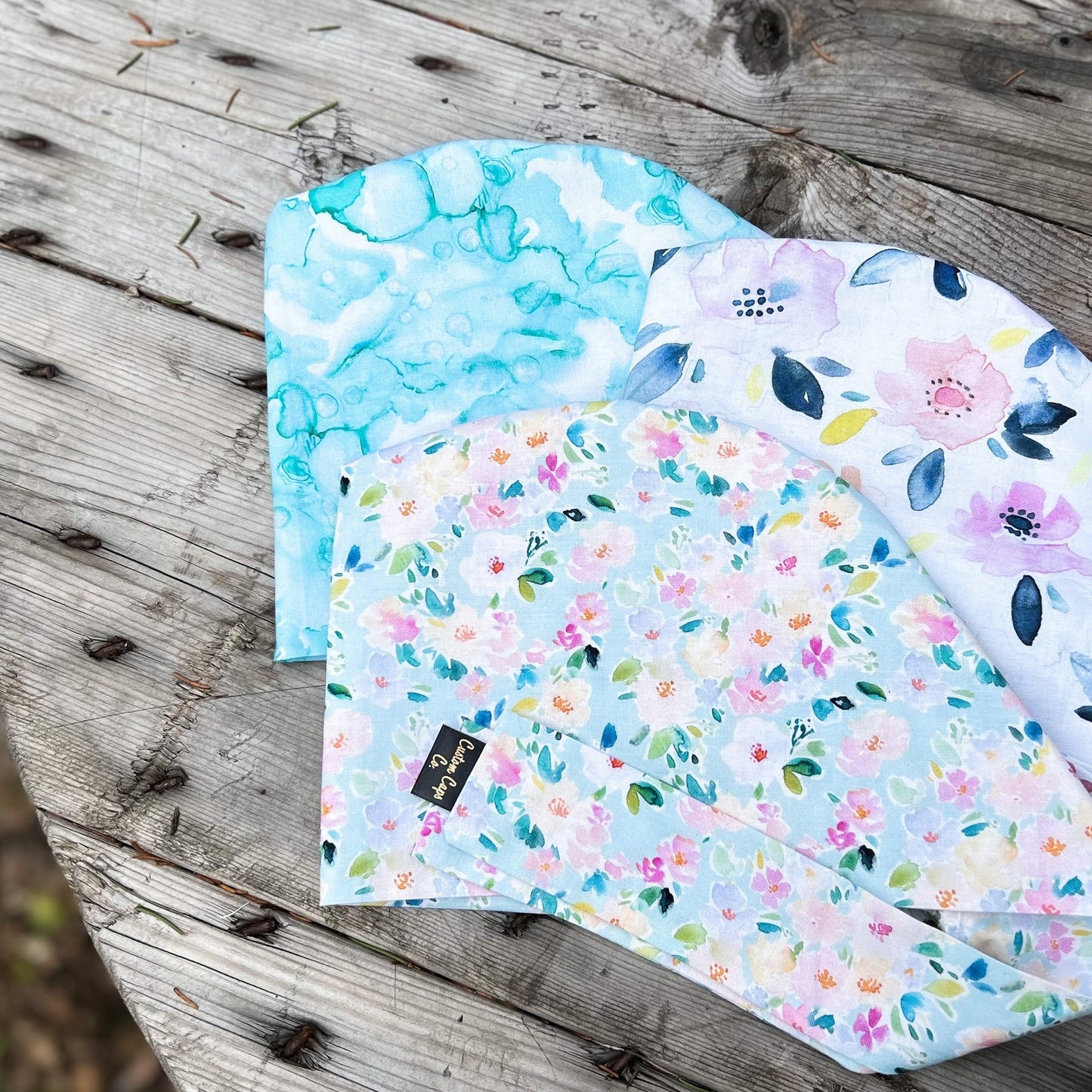 Large Watercolour Flowers on Blue | Pixie