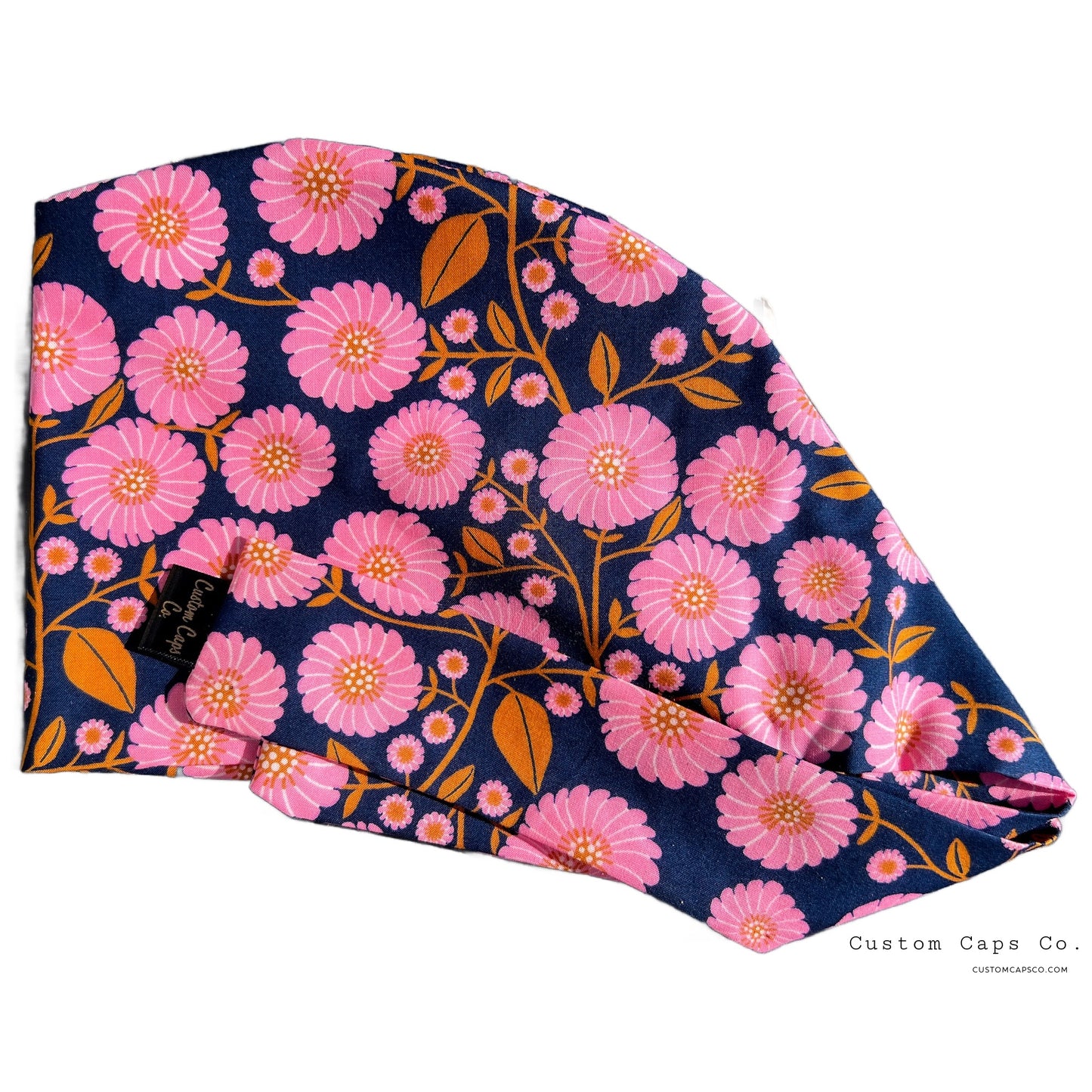 Fuchsia Daisies on Navy | Pixie