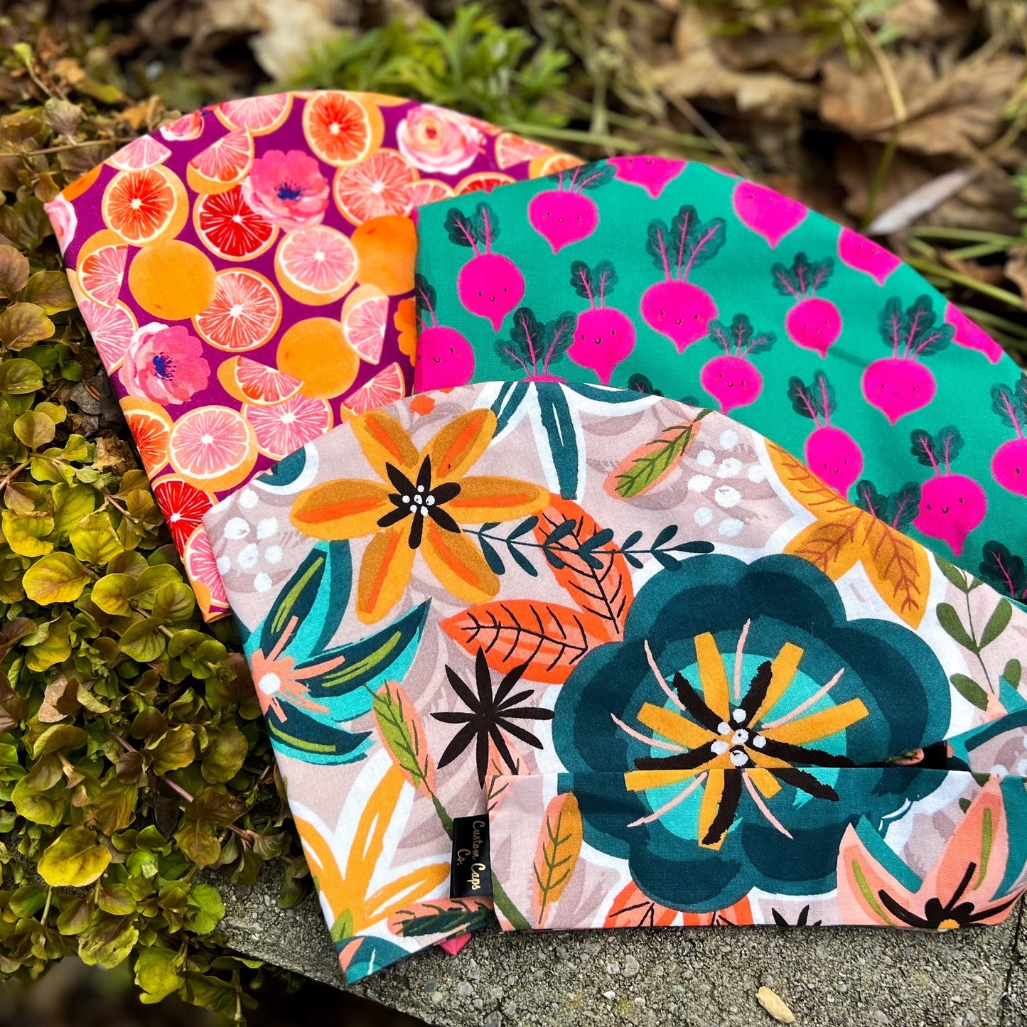 Tropical Florals in Orange & Teal | Pixie