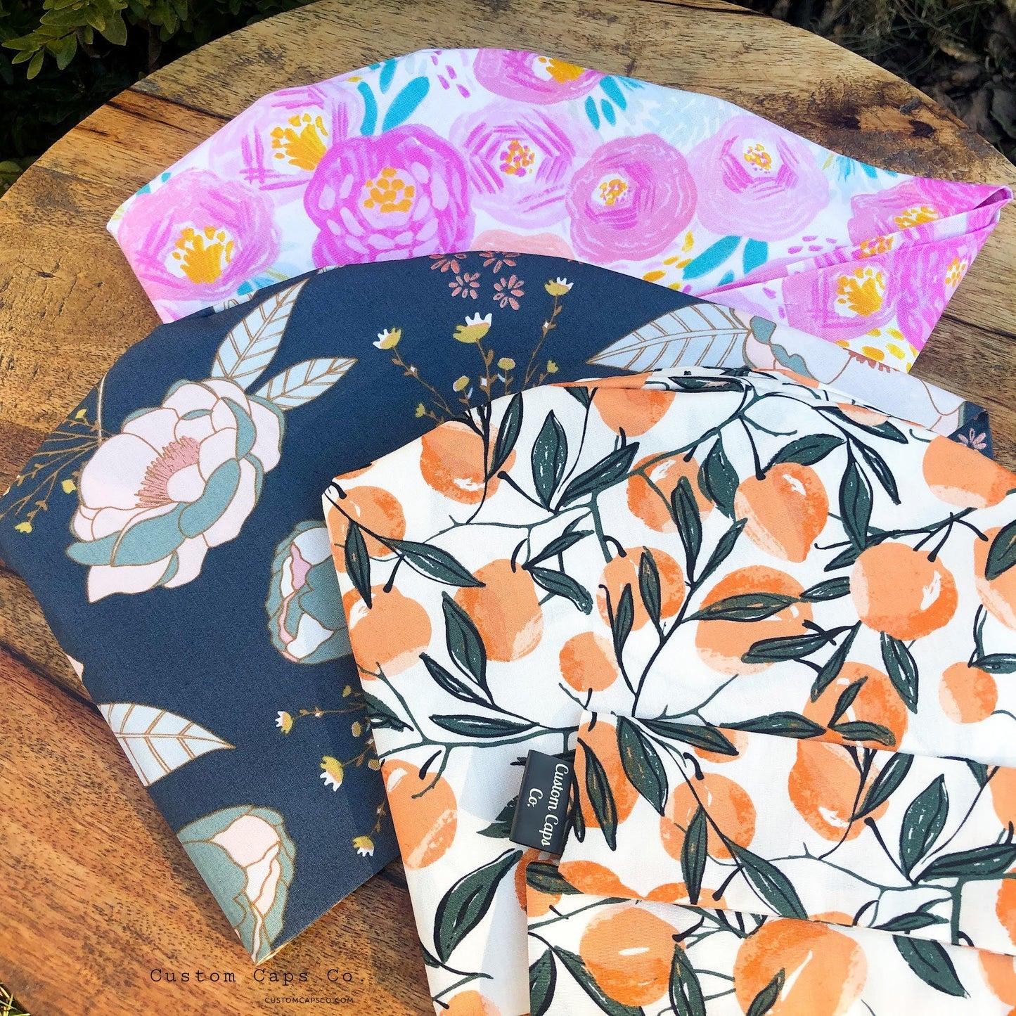 Peonies on Blue with Metallic Copper | Pixie