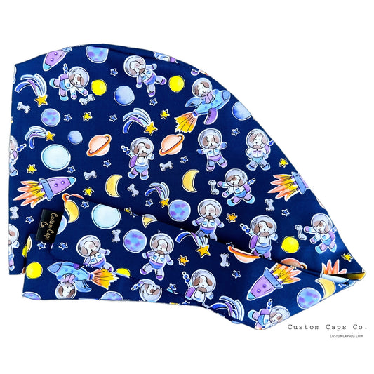 Space Puppies on Navy | Pixie