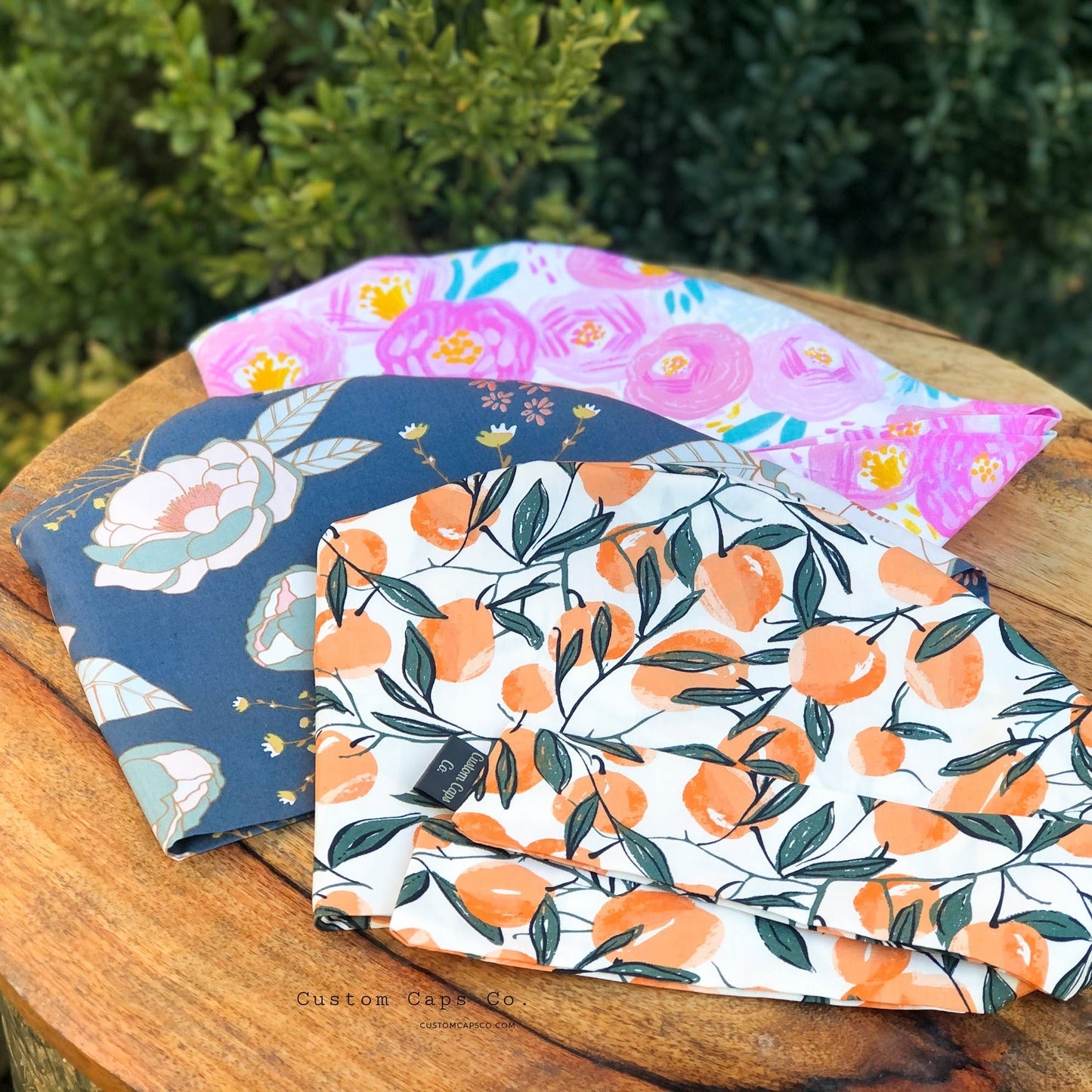 Peonies on Blue with Metallic Copper | Pixie