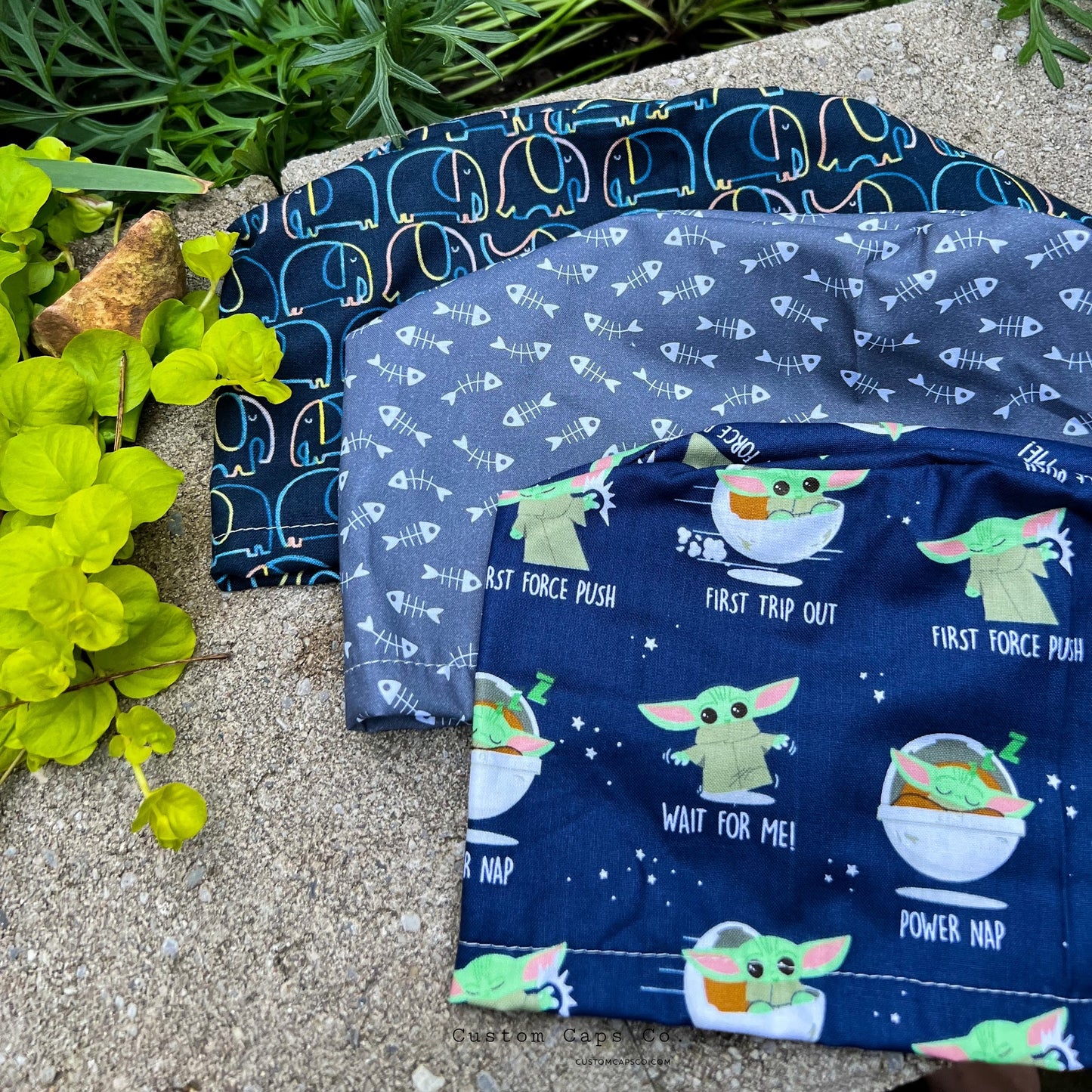 Little Space Aliens on Navy | Modified Bouffant