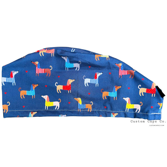 Puppy Love on Blue | Modified Bouffant