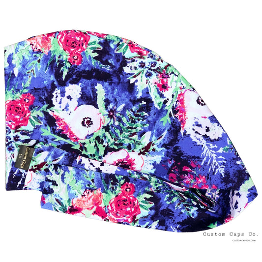 Oasis Florals on Blue | Pixie