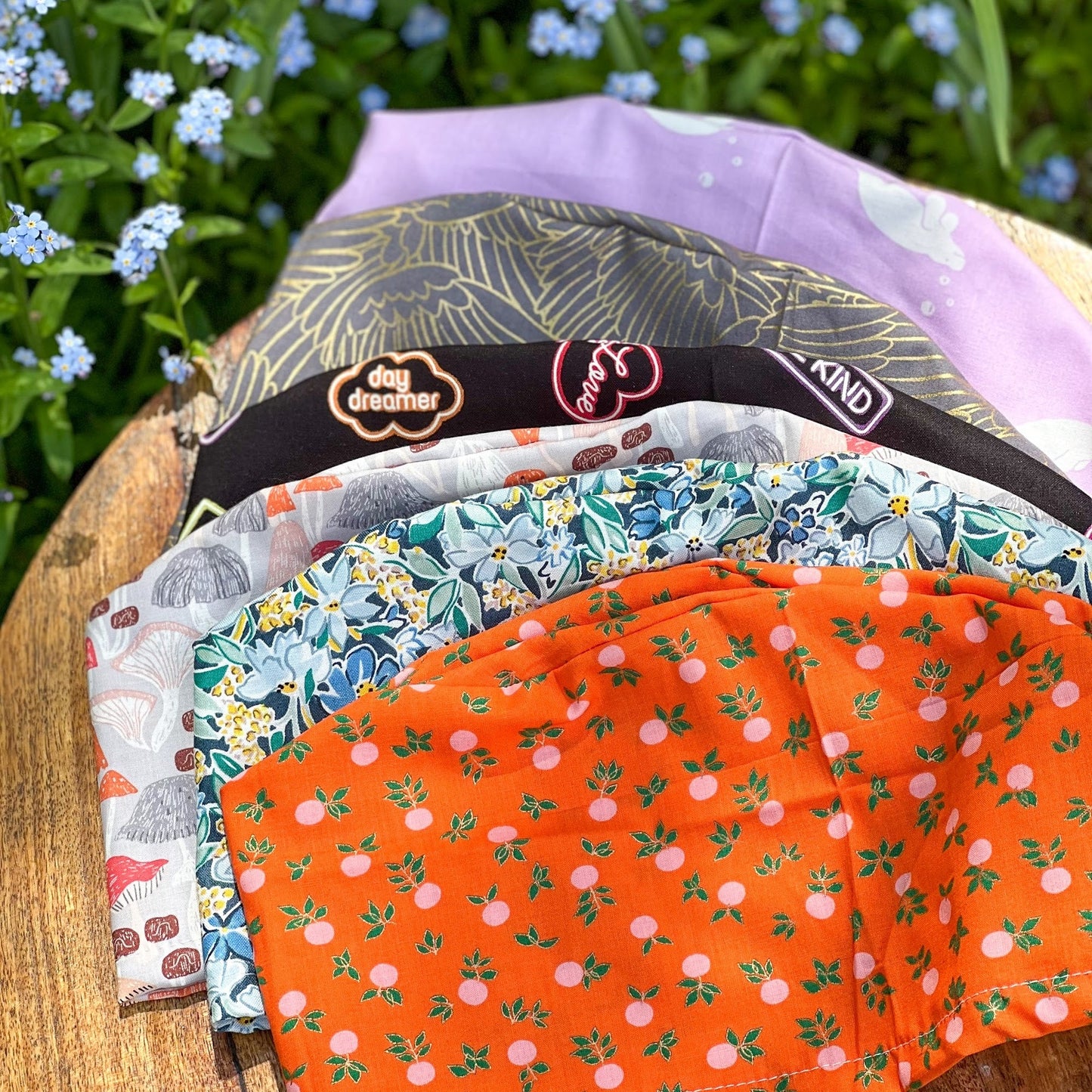 Manatees on lilac | Modified Bouffant