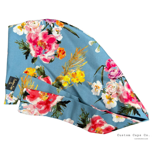 Fall Watercolour Florals on Denim | Pixie