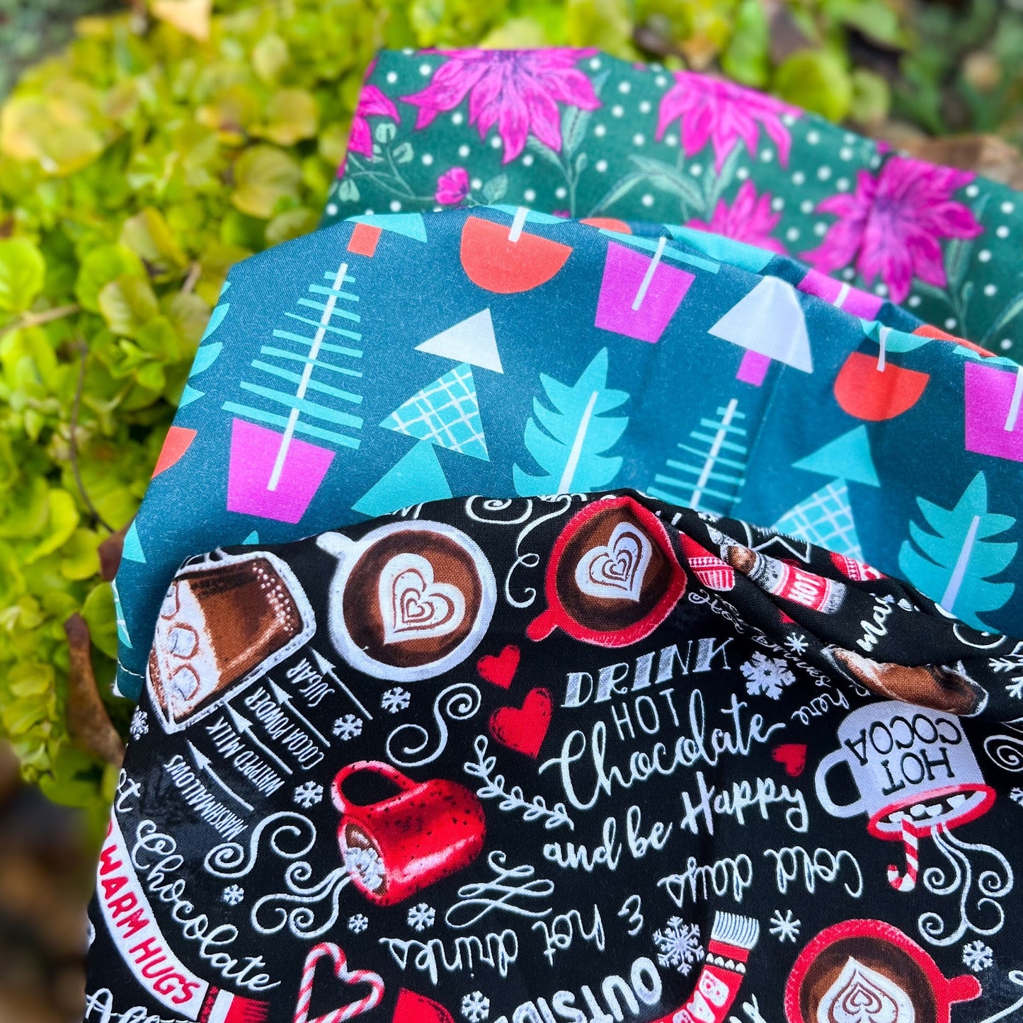 Modern Christmas Trees on Pine | Modified Bouffant