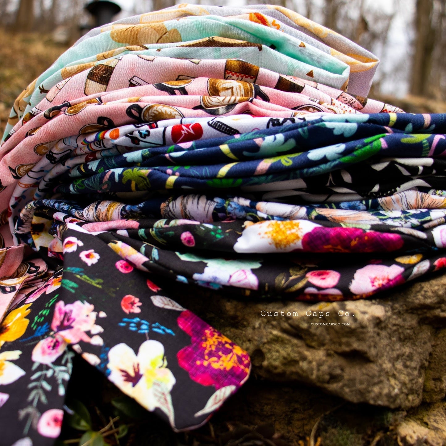 Meadow Blooms on Blue | Pixie