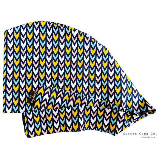 Summer Chevron on Navy | Pixie