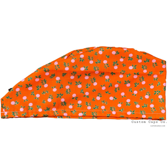 Peaches on Tangerine with Metallic Gold Accents | Modified Bouffant