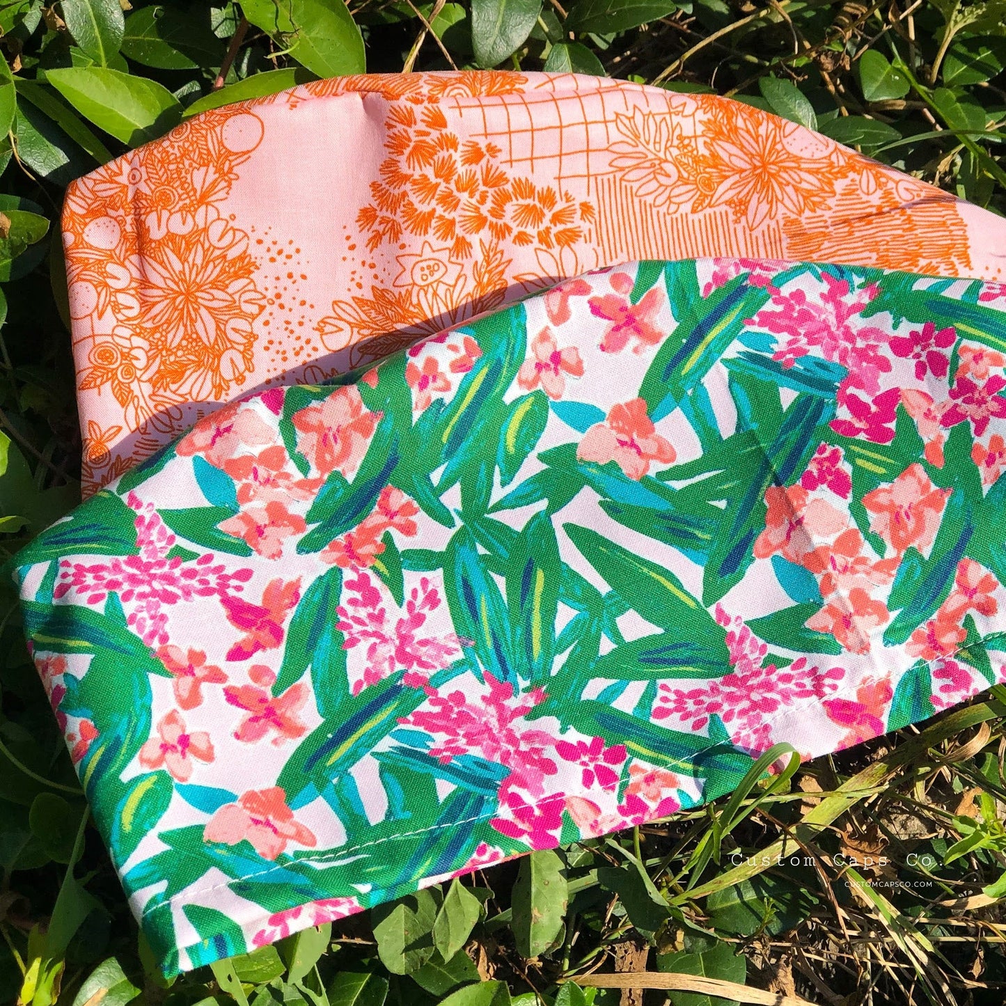 Tropical Florals in Magenta | Modified Bouffant
