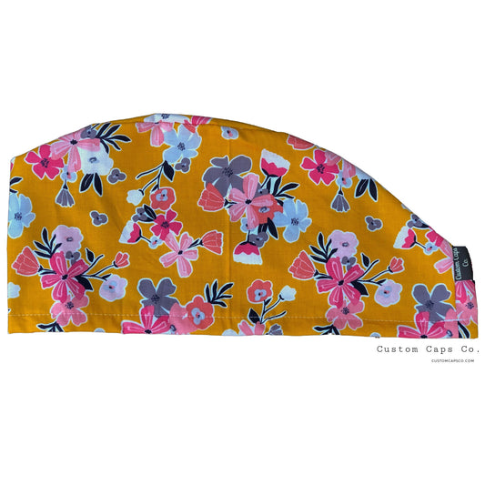 Florals on Yellow | Modified Bouffant