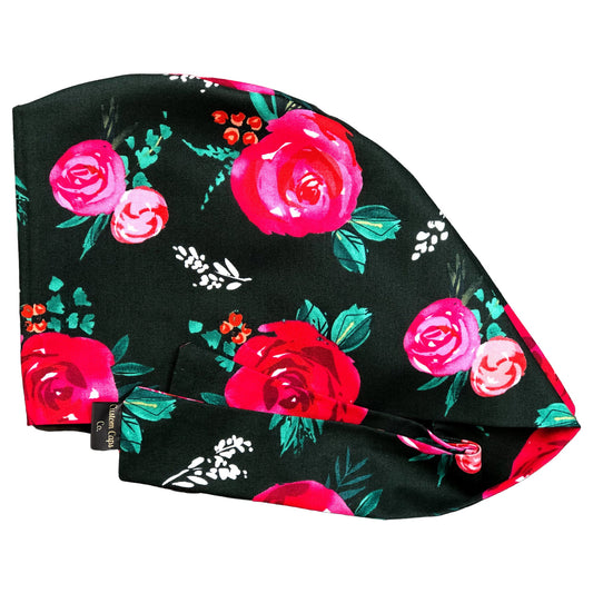Christmas Roses on Dark Green | Pixie