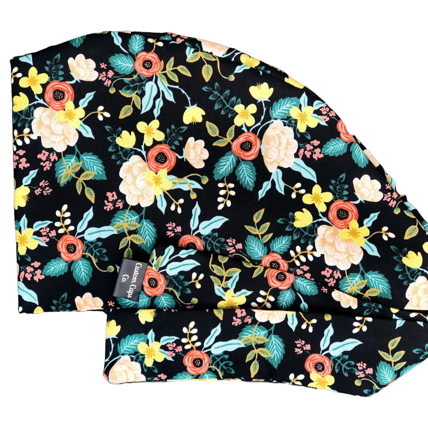 Vintage Florals on Black | Pixie