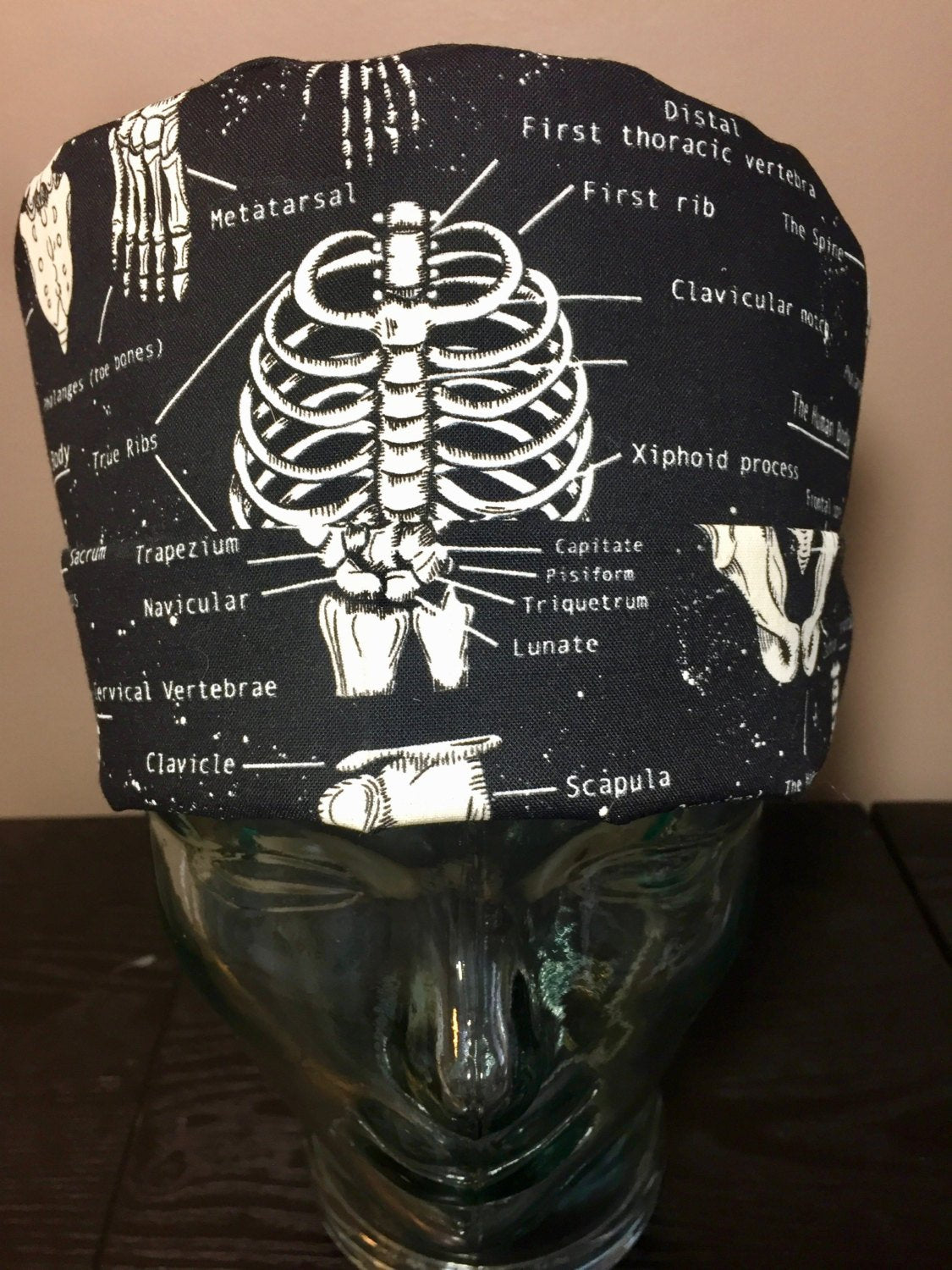Bones of the Body ~ Glow in The Dark, Pixie Cap - Custom Caps Co.