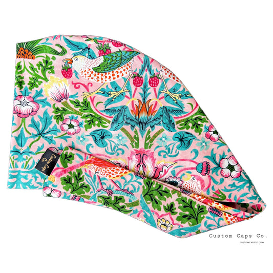 Strawberry Thief in Bubblegum | William Morris | Pixie