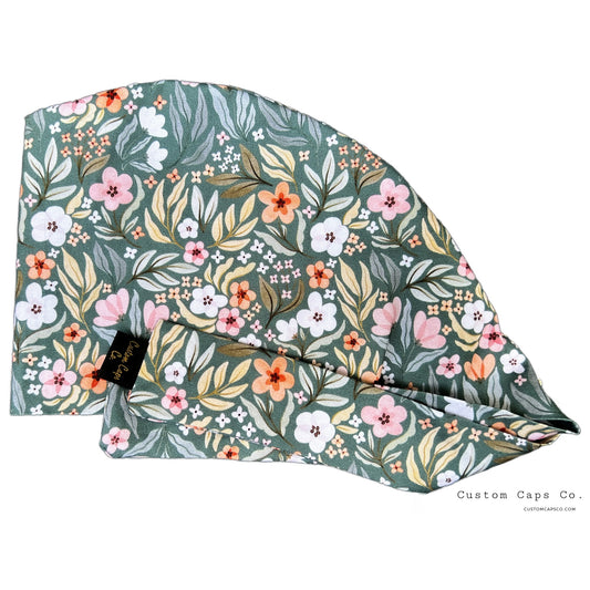 Whimsical Garden on Teal | Pixie