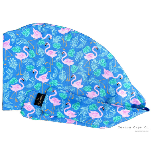 Flamingo Party on Blue | Pixie