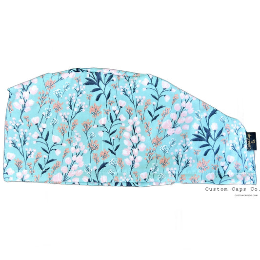 Field of Flowers in Aqua | Modified Bouffant