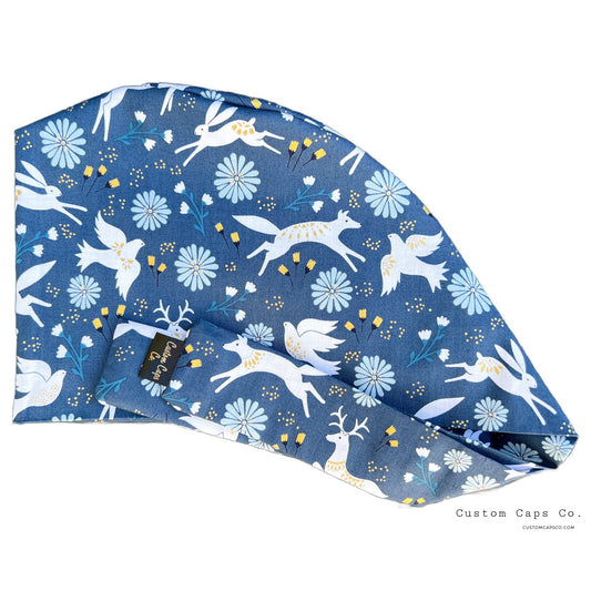 Spirit Animals on Blue | Metallic | Pixie