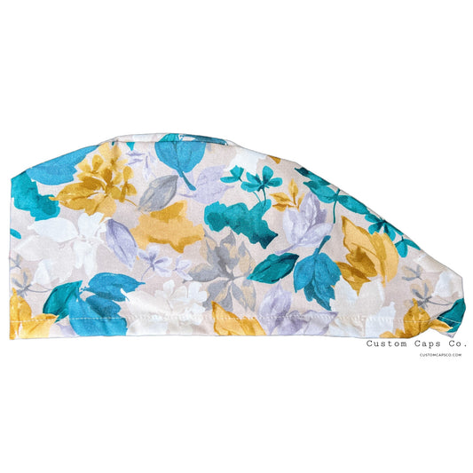 Grey + Teal Foliage | Modified Bouffant