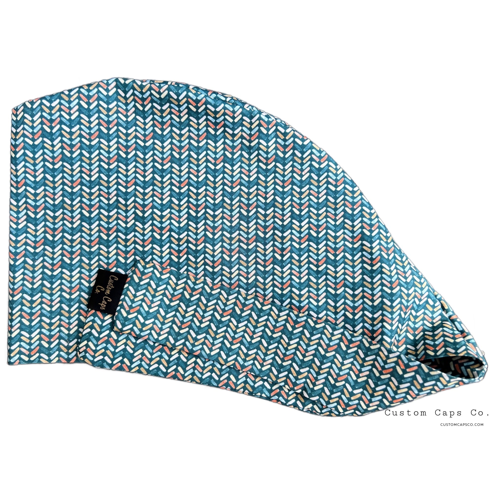 Pixie Caps Underwater Herringbone | Pixie | Custom Caps Co.