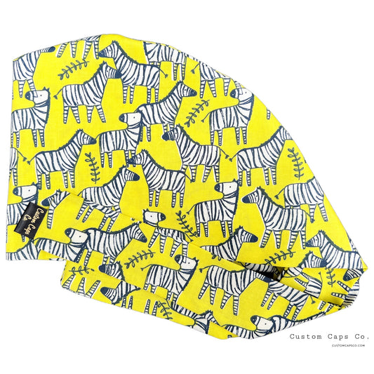 Zebras on Banana Yellow | Pixie