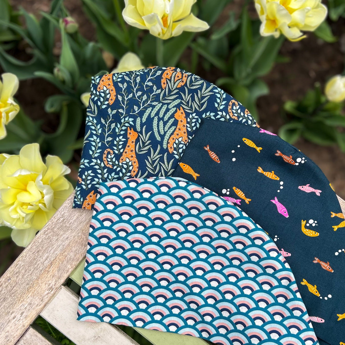 Pixie Caps Tropical Scalloped Cap | Pixie | Custom Caps Co.