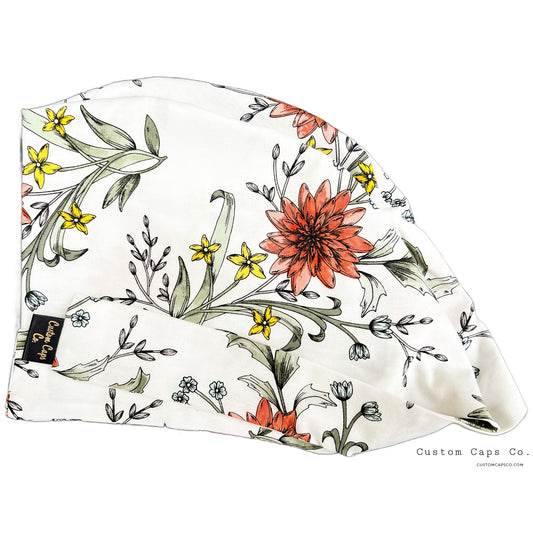 Dahlia Vines on Cream | Pixie