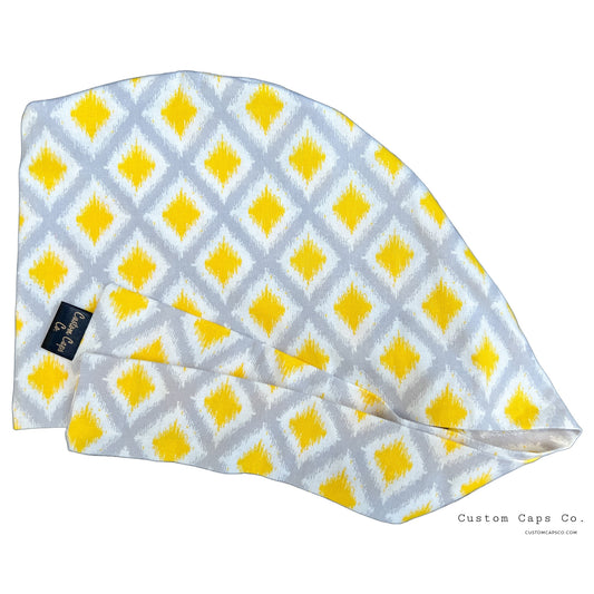 Ikat in Grey + Yellow | Pixie