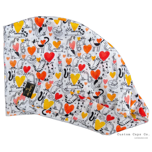 Coral Kitten Hearts | Pixie