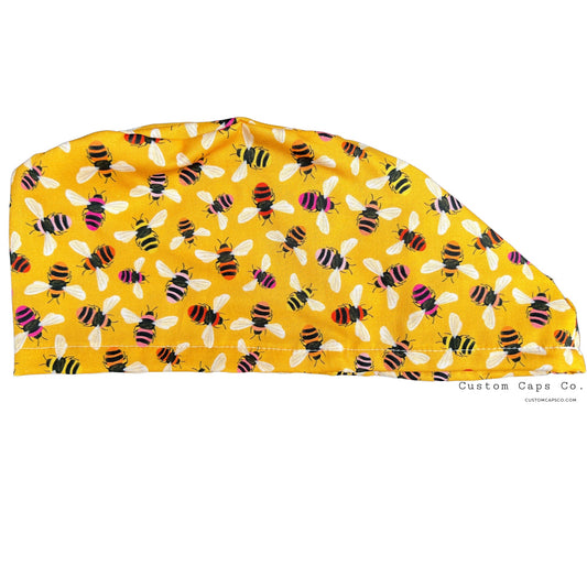 Bees on Yellow | Modified Bouffant