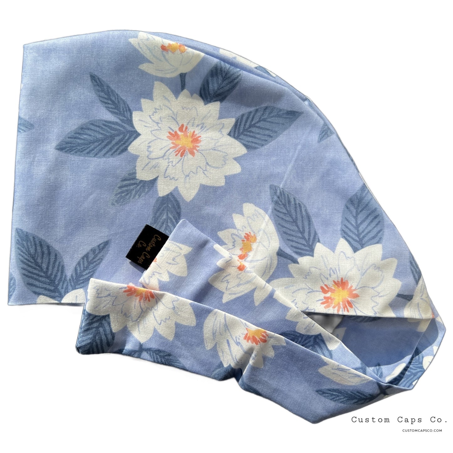 Large Magnolias on Periwinkle | Pixie