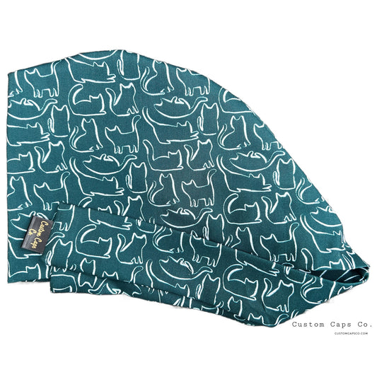 Cats on Teal | Pixie