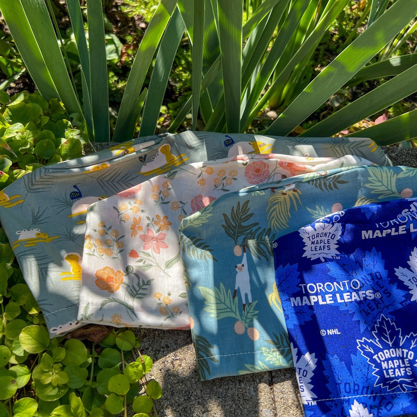 Hockey on Navy Blue | Modified Bouffant