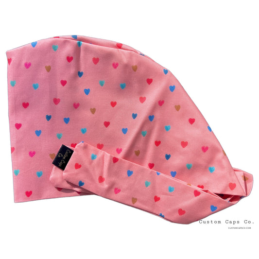 Watercolour Hearts on Pink | Pixie