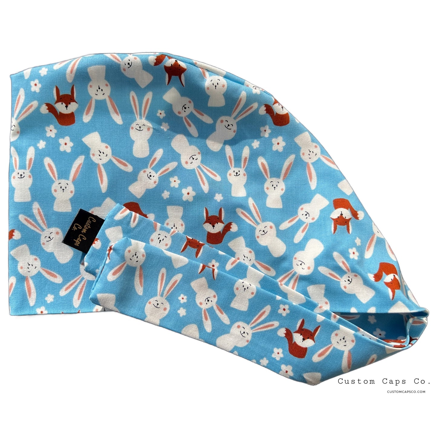 Bunny & Fox Friends on Blue | Pixie