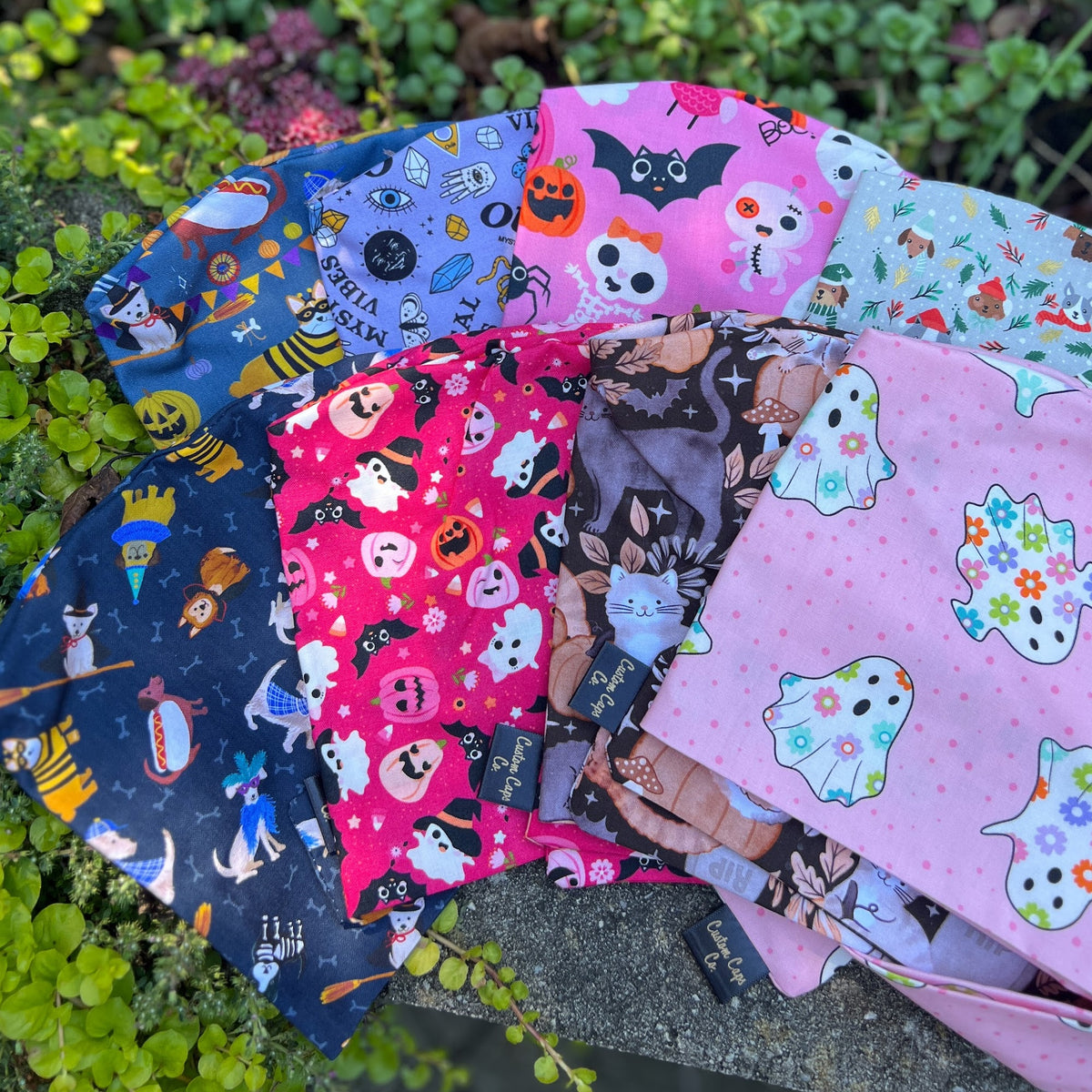 Groovy Ghosts on Pink | Pixie