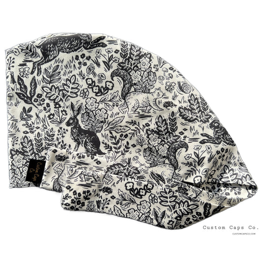 Vintage Hares in Black & Cream | Pixie