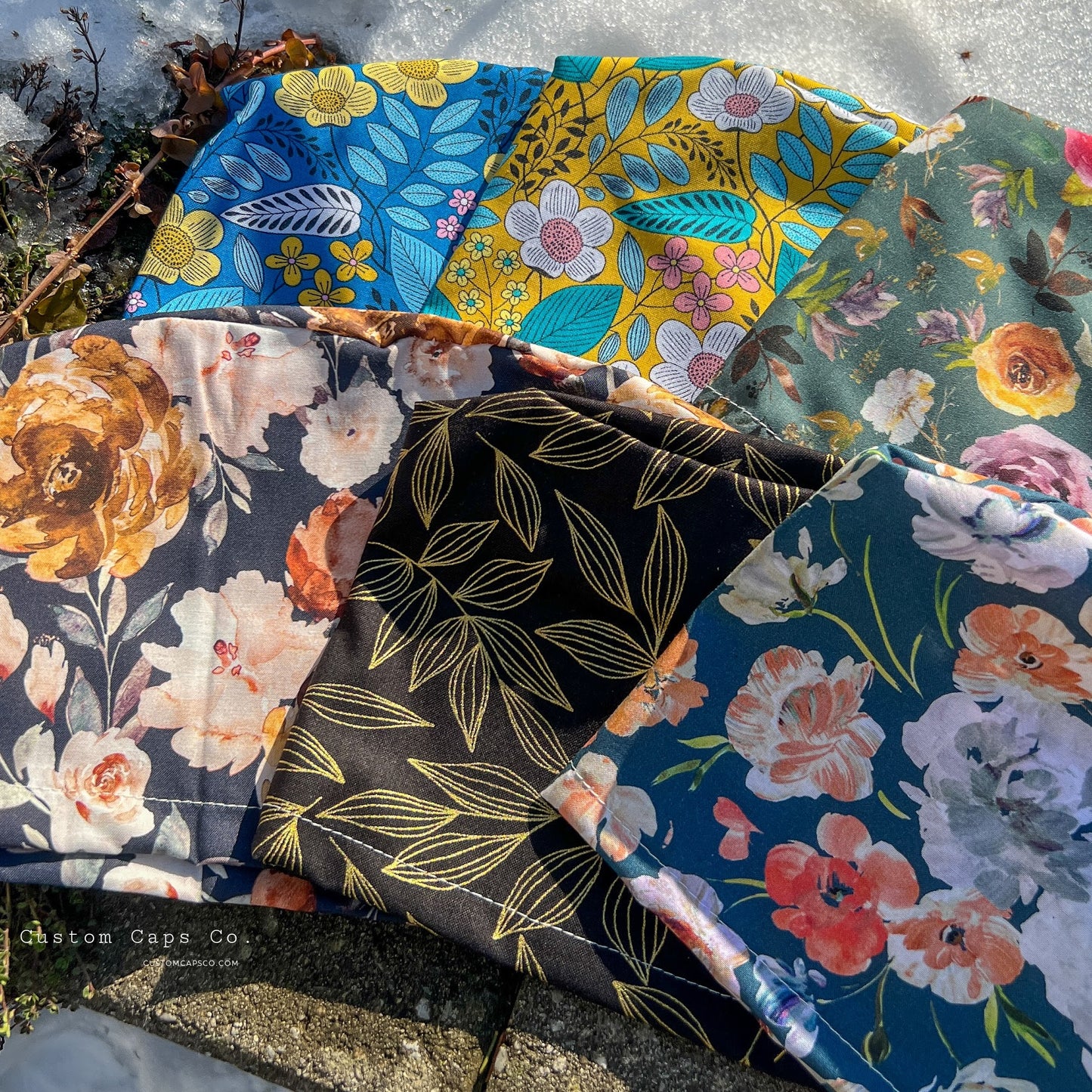 Watercolour Blooms in Moody Taupes | Specialty Cap