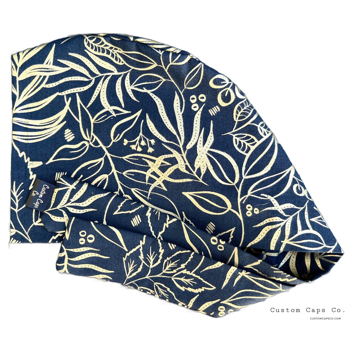 Foliage in Navy Blue and Metallic Gold | Pixie