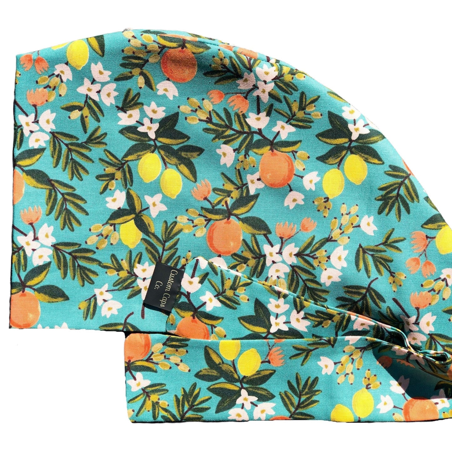 Citrus Blossoms on Teal | Pixie