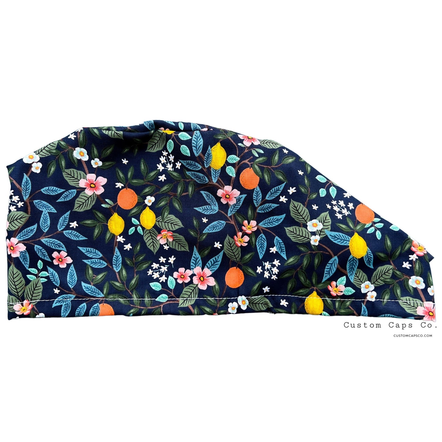 Citrus Grove on Navy | Modified Bouffant