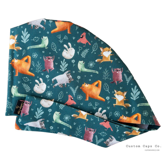Woodland Yoga on Forest Green | Pixie