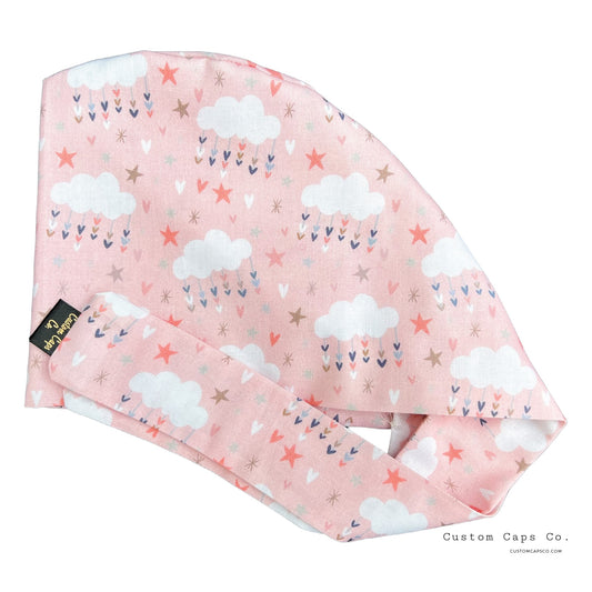 Hearts and Clouds on Pink | Pixie
