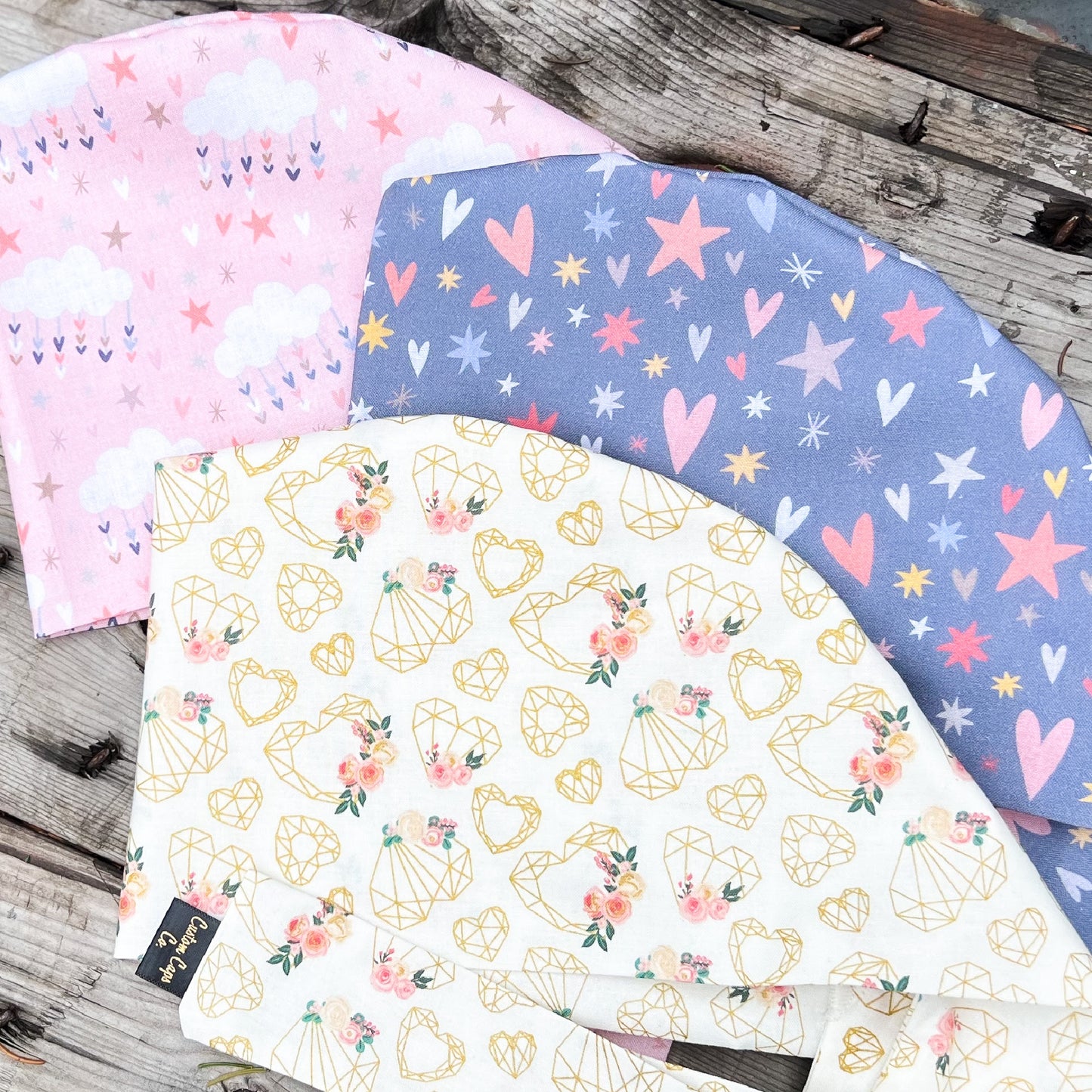 Hearts and Clouds on Pink | Pixie